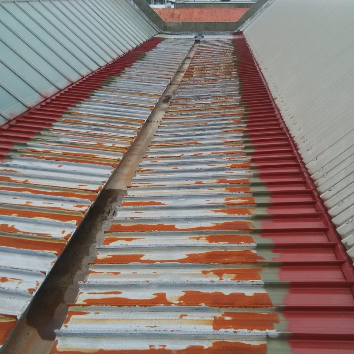 Roof Painting and Surface Rust Mitigation